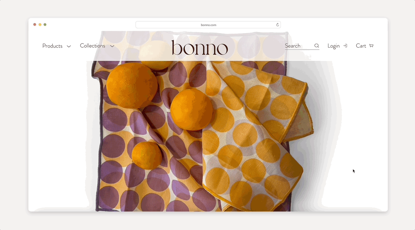 Bonno's E-Commerce Website Design